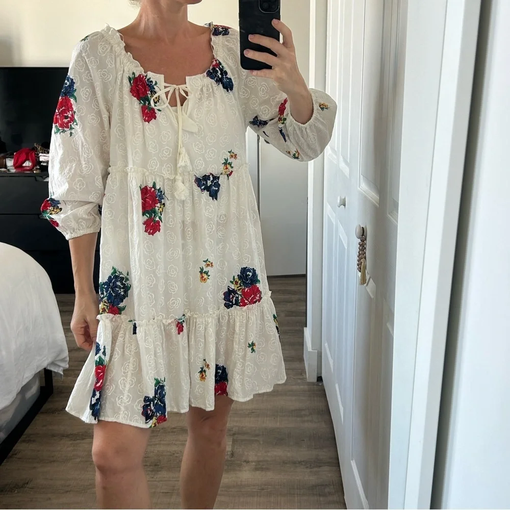Tory Burch English Tea Rose Beach Dress S